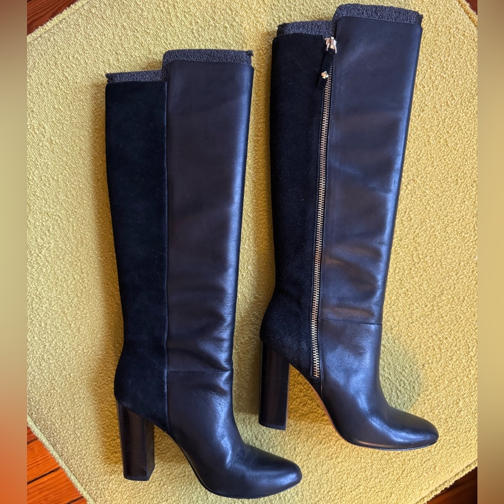 Kate Spade Black Knee-High Boots